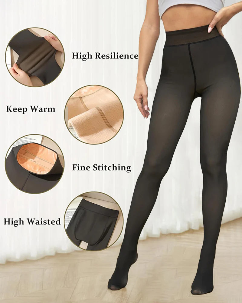 Translucent Fleece Lined Tights